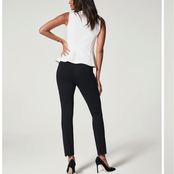 SPANX BLACK THE PERFECT PANT ANKLE BACKSEAM SKINNY EXCELLENT CONDITION - Picture 2 of 9